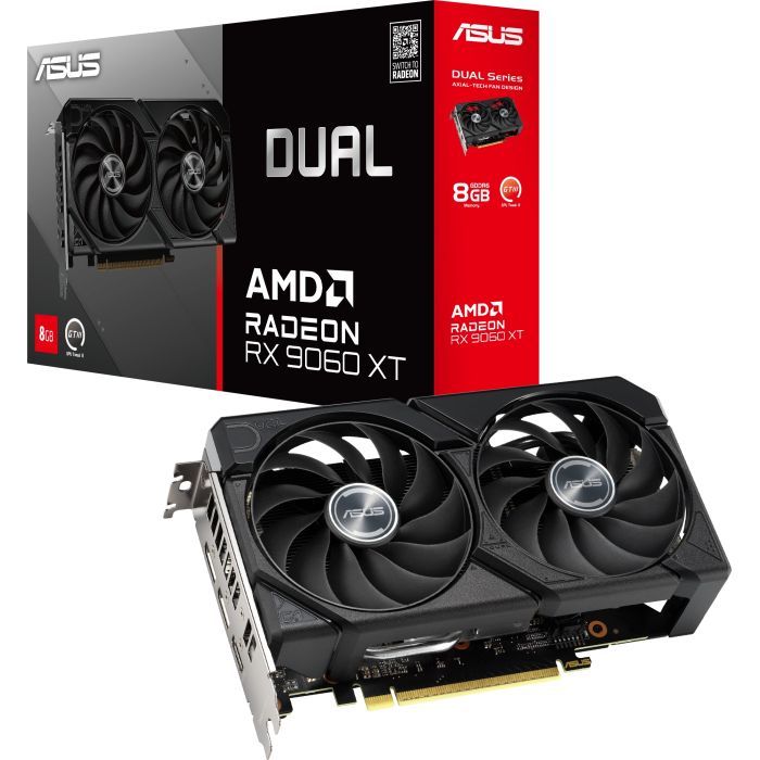 Відеокарта ASUS Radeon RX 9060 XT 8Gb DUAL (DUAL-RX9060XT-8G) зображення 8
