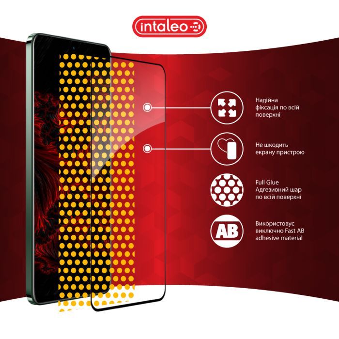 Скло захисне Intaleo Full Glue Realme 12+ Black (1283126592485) зображення 7