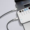 Дата кабель USB-C to Lightning 1.0m Cafule Metal PD 20W black Baseus (CATLJK-A01) зображення 6