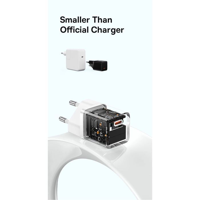 Зарядное устройство Baseus GaN5 Fast Charger USB-C 30W black (CCGN070401) изображение 10