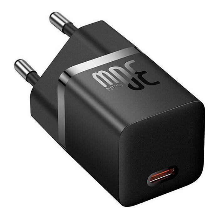 Зарядное устройство Baseus GaN5 Fast Charger USB-C 30W black (CCGN070401) изображение 2