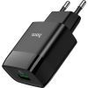 Зарядное устройство HOCO C72Q Glorious USB QC3.0 18W Black (6931474732507) изображение 2