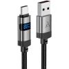 Дата кабель USB 2.0 AM to USB-C 1.2m digital display braided C15-04 black Acefast (6974316283737) зображення 2