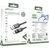 Дата кабель USB 2.0 AM to USB-C 1.2m digital display braided C15-04 black Acefast (6974316283737) зображення 4