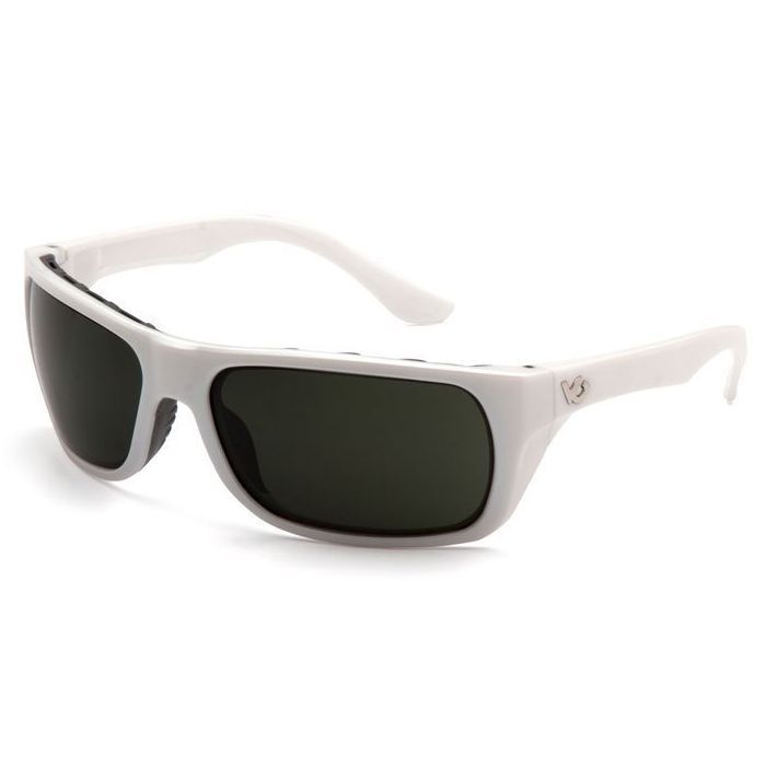 Солнцезащитные очки Venture Gear Vallejo White Anti-Fog Серо-зеленые в белой оправе (VG-VALLW-GR1)