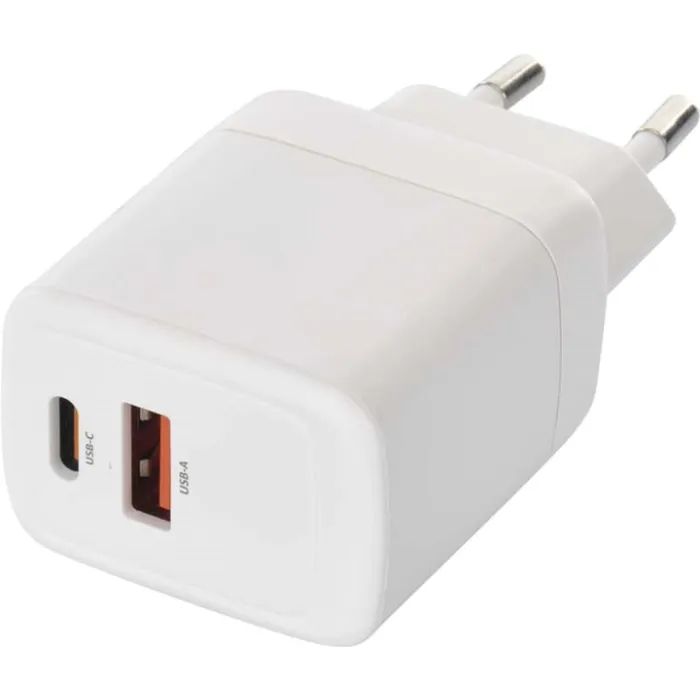 Зарядний пристрій EMOS V02G20 1xUSB-A + 1xUSB-C PD20W GaN (V02G20) зображення 2