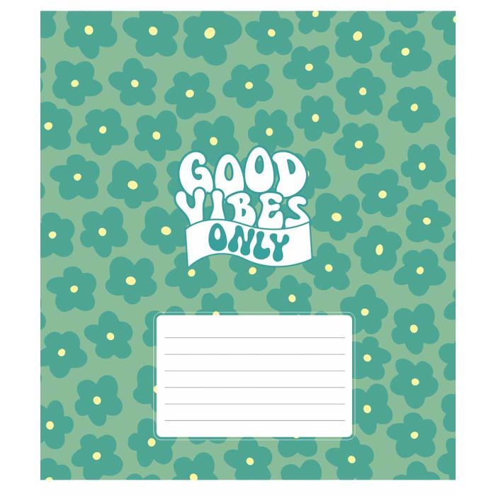 Зошит Школярик Good vibes only 18 аркушів клітинка (018-3561K) зображення 5