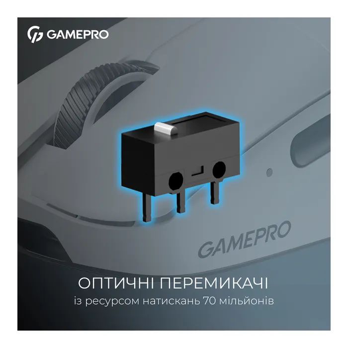 Мышка GamePro Asgard Odin 8K Wireless/USB White (GM035W) изображение 12