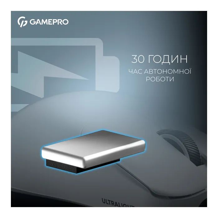 Мышка GamePro Asgard Odin 8K Wireless/USB White (GM035W) изображение 5