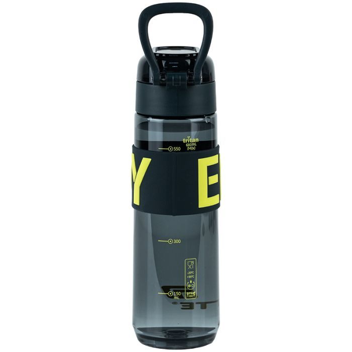 Пляшка для води Kite 680 мл чорно-блакитна (K25-1233-2) зображення 2