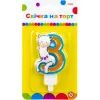 Свічка Maxi Llama "3" висотою 7,62 см (MX622068-3)