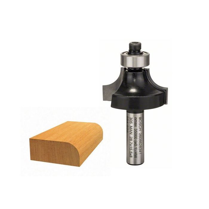 Фреза Bosch Professional карнизна, Std, S8, R3, L10.2 (2.608.628.344) зображення 2