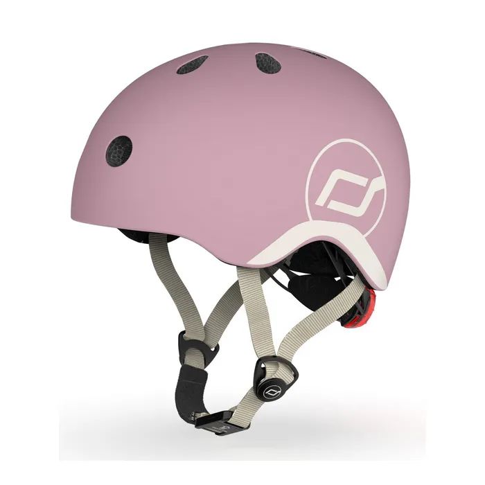 Шлем Scoot&Ride оливковий з ліхтариком 45-51см (SR-181206-OLIVE)