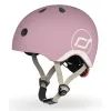 Шлем Scoot&Ride пастельно-бузковий з ліхтариком 45-51см (SR-181206-WILDBERRY)