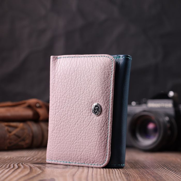 Гаманець ST Leather З натуральної шкіри Різнокольоровий (22496) зображення 8