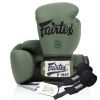 Боксерские перчатки Fairtex BGV11 Green 10 унцій (бинти в комплекті) (BGV11_10oz_Green)