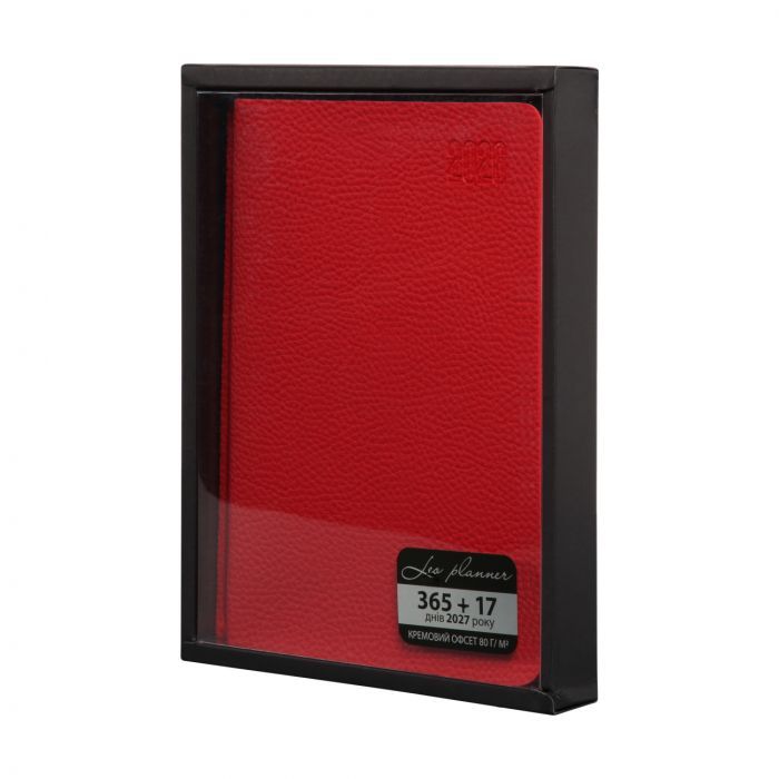 Тижневик Leo planner А5 датований 2026 "Vitto", м‘який, червоний, 368 сторінок (252643) зображення 12