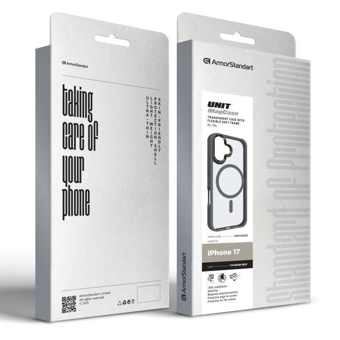 Чехол для мобильного телефона Armorstandart Unit MagCase Apple iPhone 17 Titanium Grey (ARM86285) изображение 2