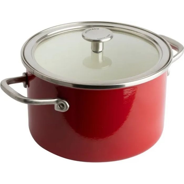 Кастрюля KitchenAid Steel Core 20 см 3,7 л червоний (CC003267-001)