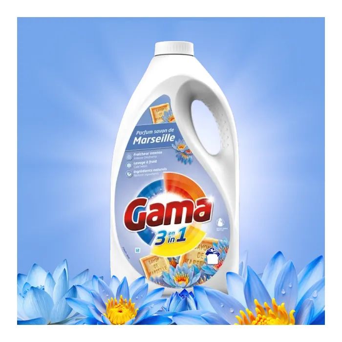 Гель для прання Gama Marseille З ароматом марсельського мила 1.98 л (8435495845188) зображення 2