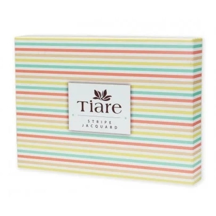 Постельное белье Tiare White Сатин Страйп Цветной полуторный (White_Stripe_pl) изображение 10