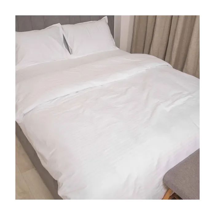 Постельное белье Tiare White Сатин Страйп Цветной полуторный (White_Stripe_pl) изображение 4