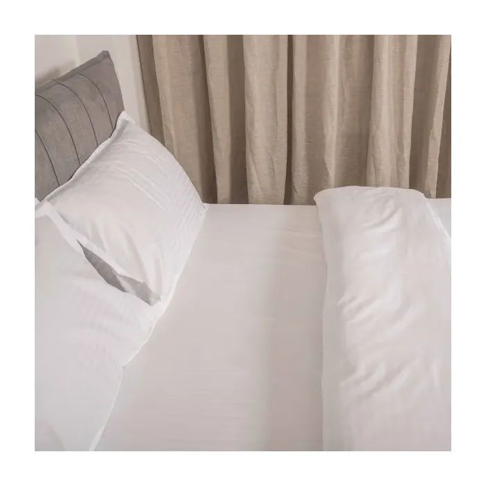 Постельное белье Tiare White Сатин Страйп Цветной полуторный (White_Stripe_pl) изображение 6