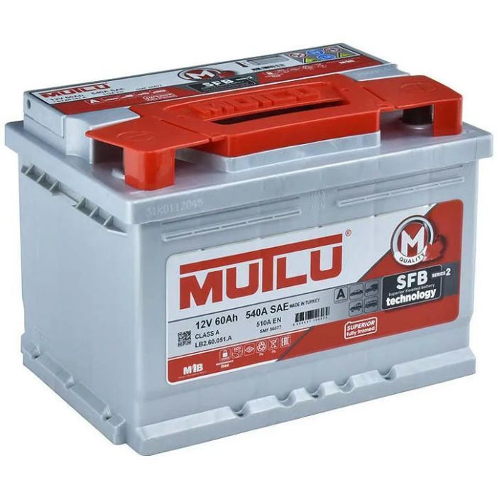 Аккумулятор автомобильный MUTLU 6СТ-60 (0) SFB LB2.60.051.A изображение 3
