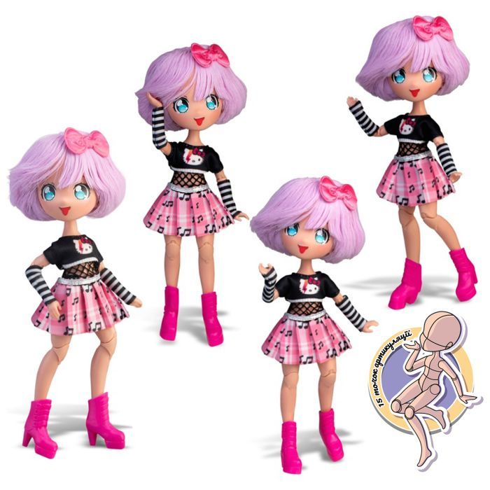 Лялька 4SF Manga Dolls серії Hello Kitty – Тедді Рок (HKTF0100) зображення 6