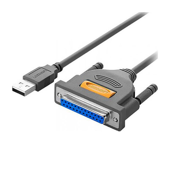 Кабель для принтера USB 2.0 to DB25 2.0m US167 black Ugreen (20224)