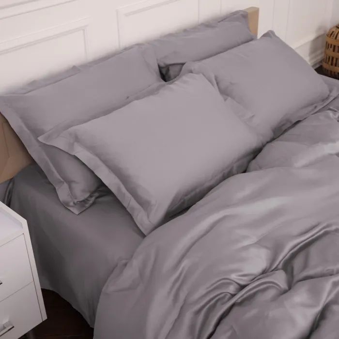 Постельное белье MirSon Tencel №06 Gray 143х210 полуторный (2200009370472) изображение 6