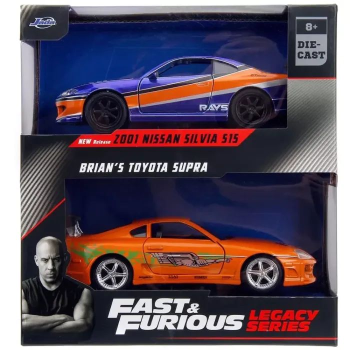 Машина Jada набор автомоделей Fast and Furious Nissan Silvia S15 и Toyota Supra (253202017) изображение 7