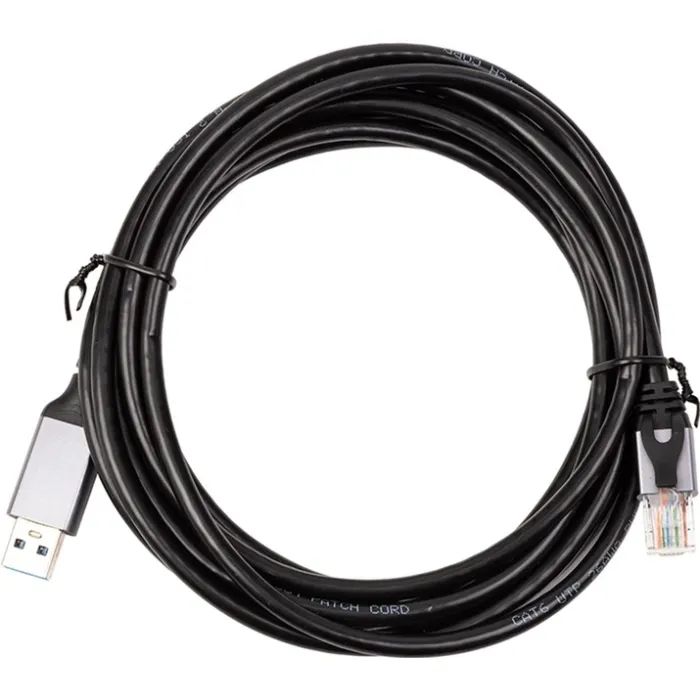 Дата кабель USB AM to RJ45 Ethernet 5.0m CAT6 UTP PowerPlant (CA915002) изображение 2