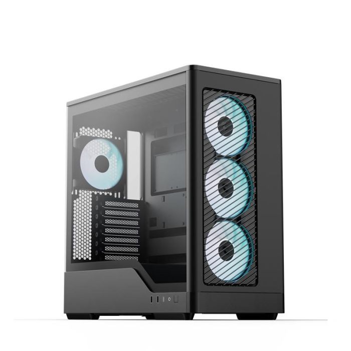 Корпус для ПК AeroCool D520A-BK-v1 Black (ACCM-DS05143.11) изображение 9