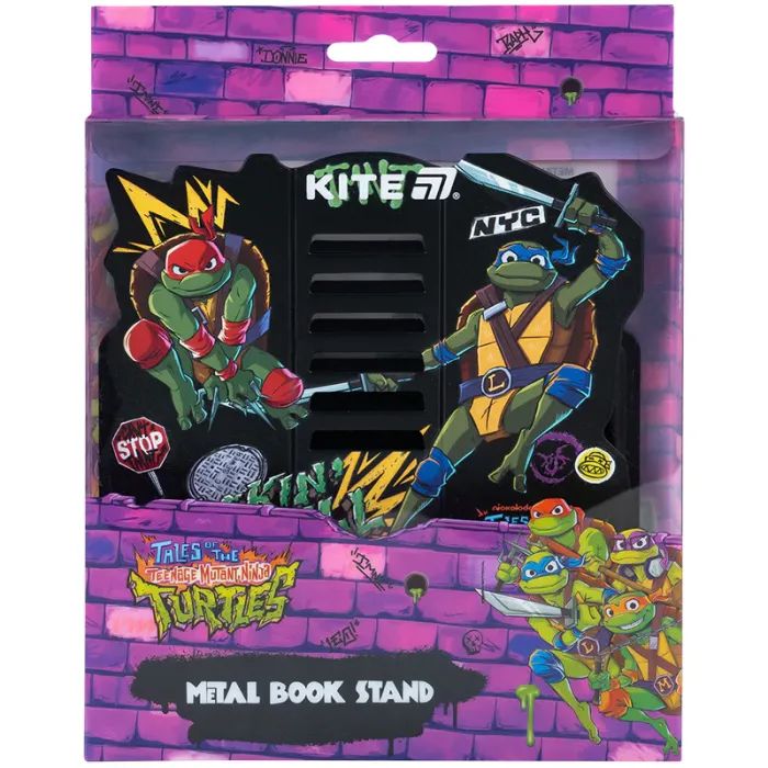 Підставка для книг Kite Ninja Turtles, металева (NT25-390) зображення 3