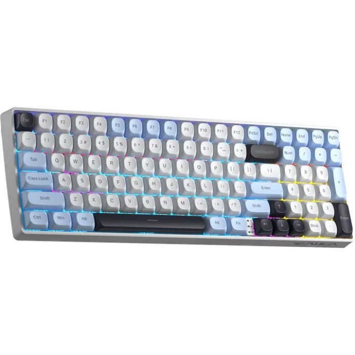 Клавиатура Aula S100pro RGB KRGD Brown Switch Wireless/Bluetooth/Type-C UA White/Black (6948391205755) изображение 3