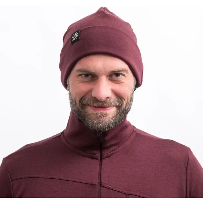 Шапка Sensor Merino Extreme 25200096 сиваво-бордова (SU32ME-port-red) изображение 2