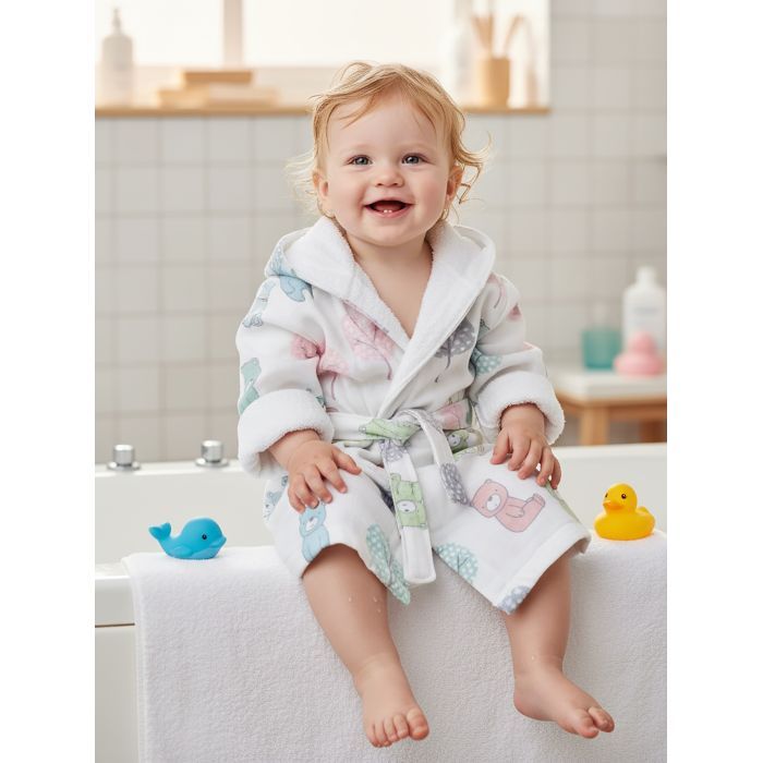 Халат дитячий Bibaby махровий (66262-104-cream) зображення 5