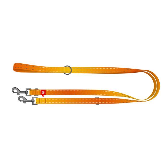 Поводок для собак WAUDOG Nylon Mono светоотражающий М черный (46481) изображение 2