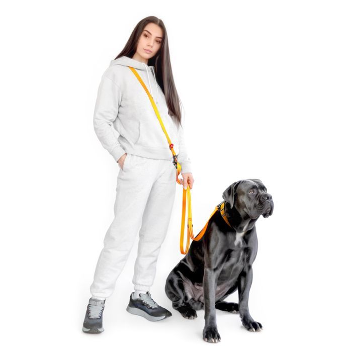 Поводок для собак WAUDOG Nylon Mono светоотражающий М черный (46481) изображение 4