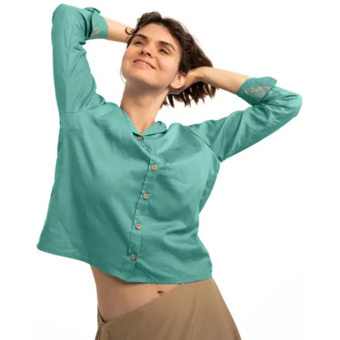 Сорочка Turbat Mamberamo Wmn agate green - L - бірюзовий (012.004.6326) зображення 6