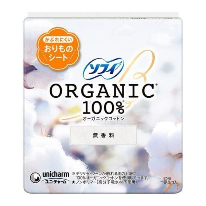 Ежедневные прокладки Unicharm Sofy Organic Cotton Органические 52 шт (4903111306152)