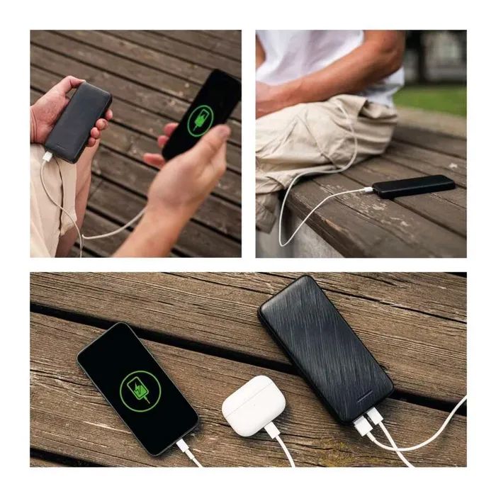 Батарея универсальная EMOS 10000mAh AlphaQ3, 22.5W, black (B0571B) изображение 9