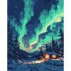 Картина по номерам Santi "Північне сяйво", 40*50см, LED підсв (956655)