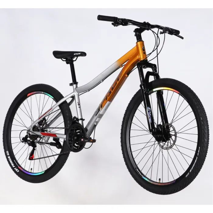 Велосипед Space 27.5" LYRA DD FR рама-15" AL 2026 сріблясто-зелений (OPS-SP-27.5-096) изображение 2