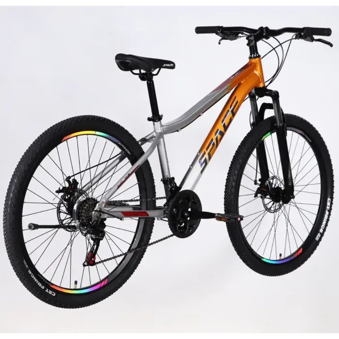 Велосипед Space 27.5" LYRA DD FR рама-15" AL 2026 сріблясто-зелений (OPS-SP-27.5-096) изображение 3