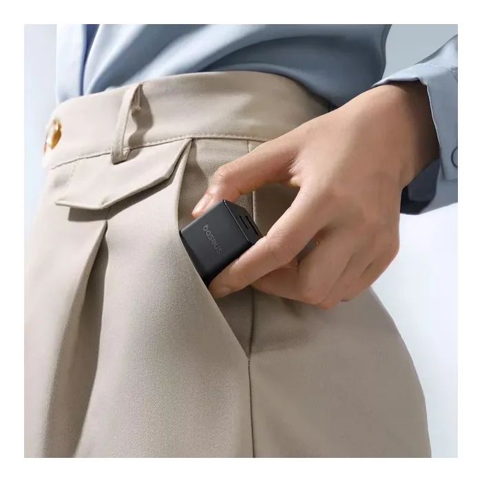 Зарядний пристрій Baseus 1xUSB-C PD20W + 1xUSB + cable USB-C to USB-C white (P10111608113-01) зображення 6