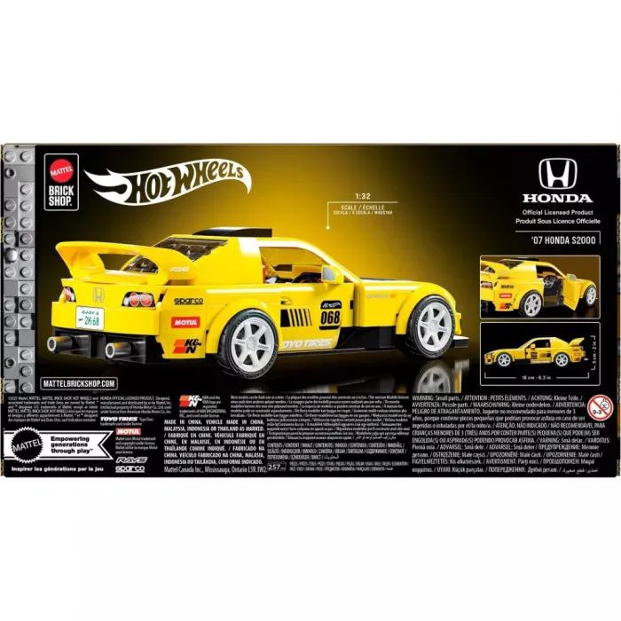 Конструктор Mattel Brick Shop Speed Honda S2000 (JFR88) зображення 6