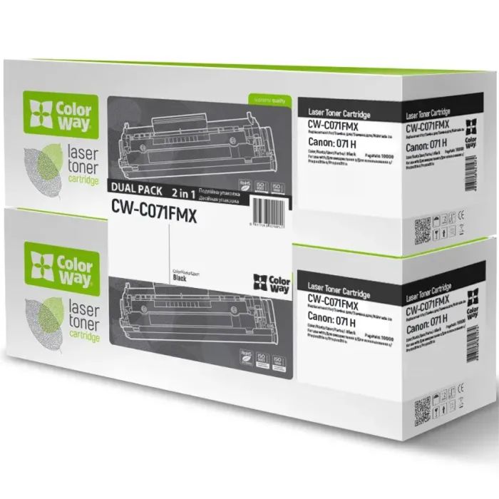 Картридж ColorWay CANON (071H) LBP122/MF272 DUAL PACK (CW-C071FMX)