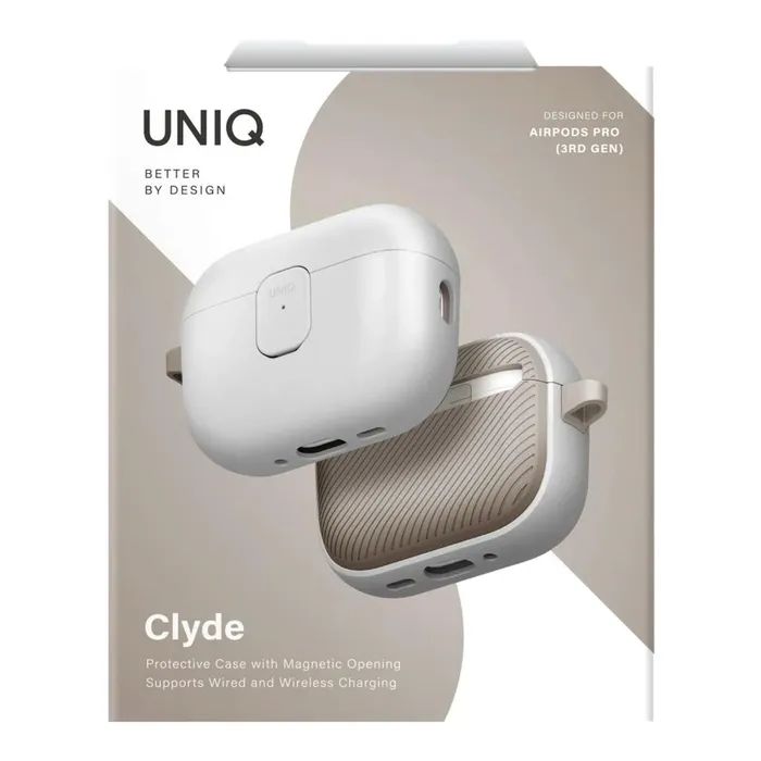 Чехол для наушников Uniq Clyde для AirPods Pro 3 gen Grey (8886463696996) изображение 6